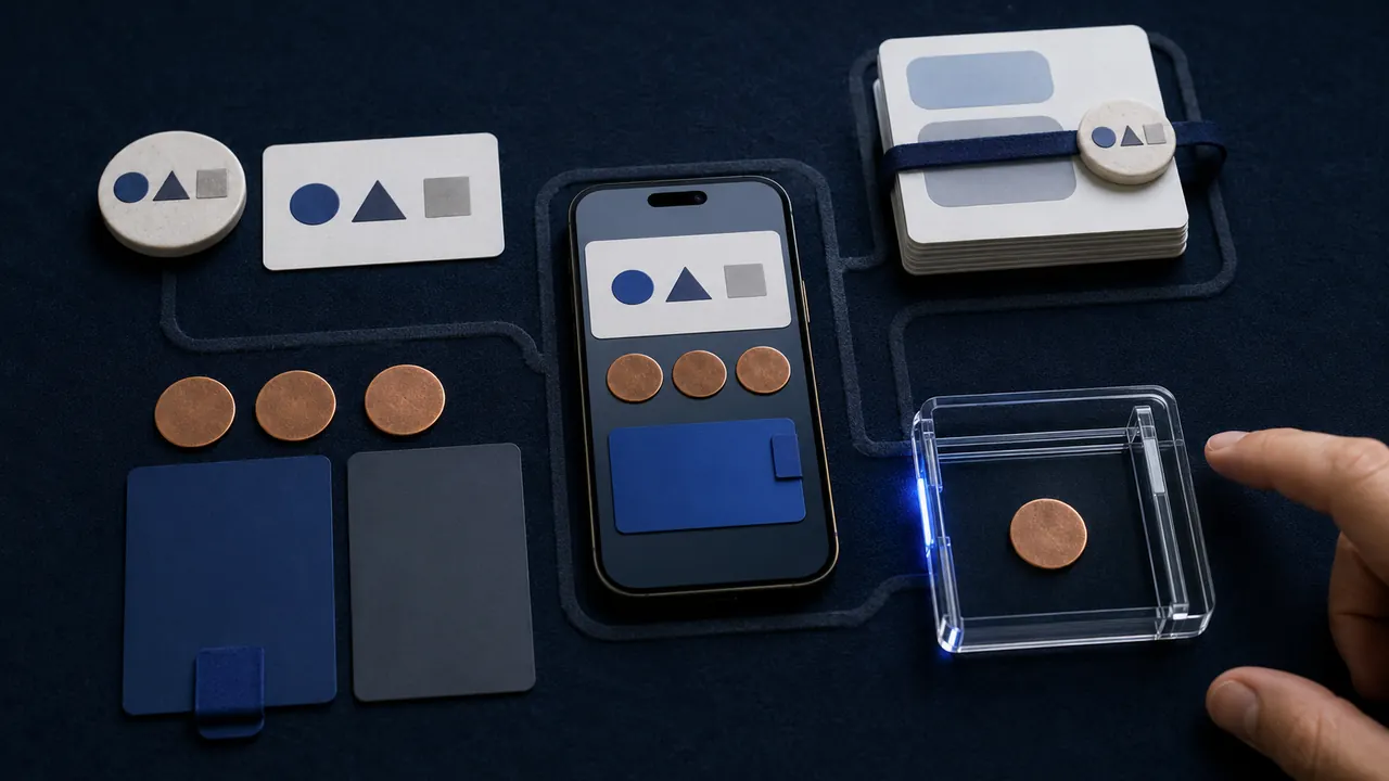 A phone support screen, payment card, and written support checklist arranged to verify an official payment-app contact